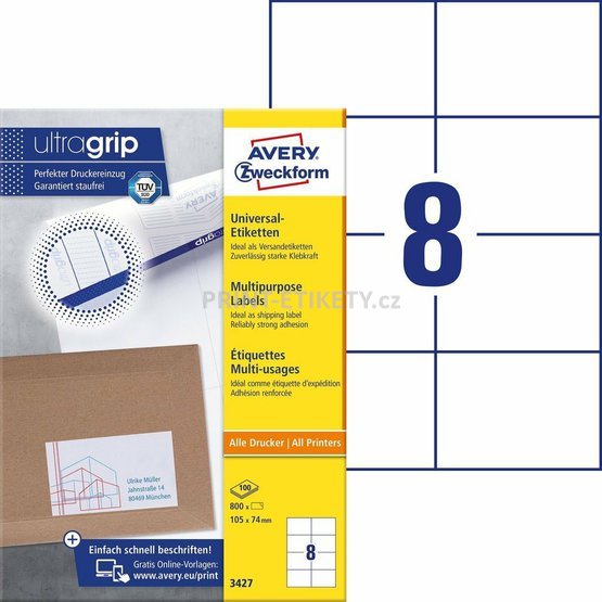 3427 - univerzální etikety Avery Zweckform 105 x 74 Ultragrip.jpg