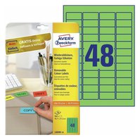 Mini etikety AVERY snímatelné Stick&Lift, 45,7x21,2 mm, 20 listů, zelené - L6040-20