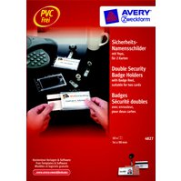 Bezpečnostní jmenovky s odvíjením AVERY 54 x 90 mm, A4 - 4827