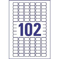 Snímatelné cenovky AVERY, 26 x 16 mm, 20 listů, bílé - L7115REV-20